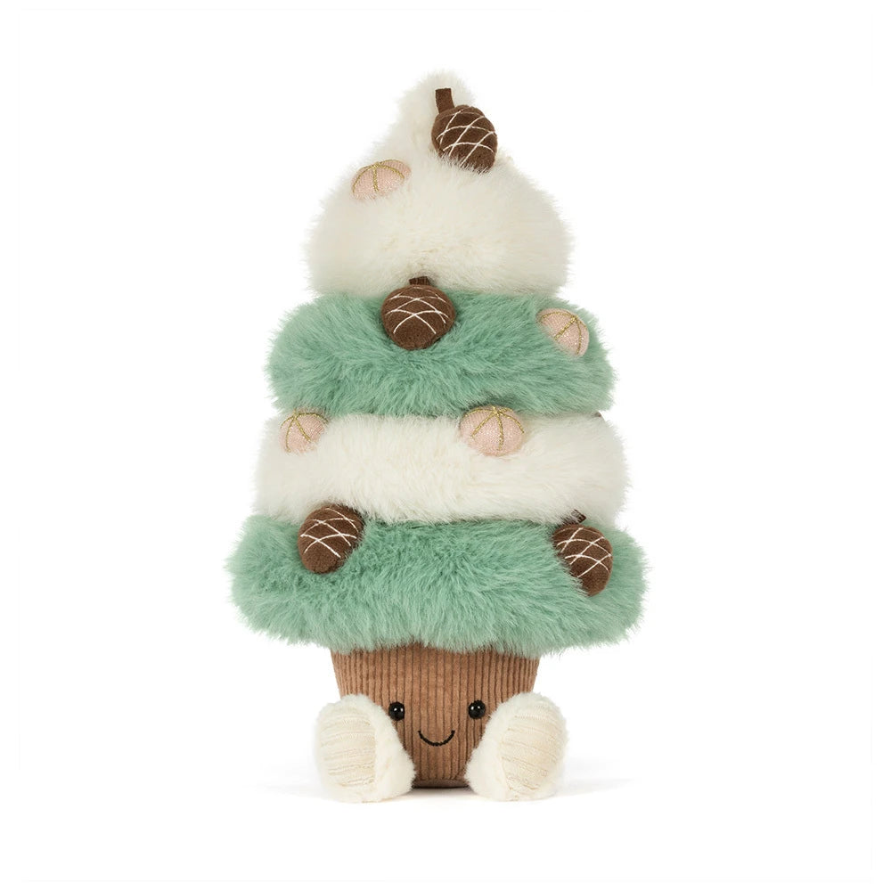 Holiday Christmas tree plush: Jellycat Amuseables Pinecone Tree, a Jellycat Christmas favorite