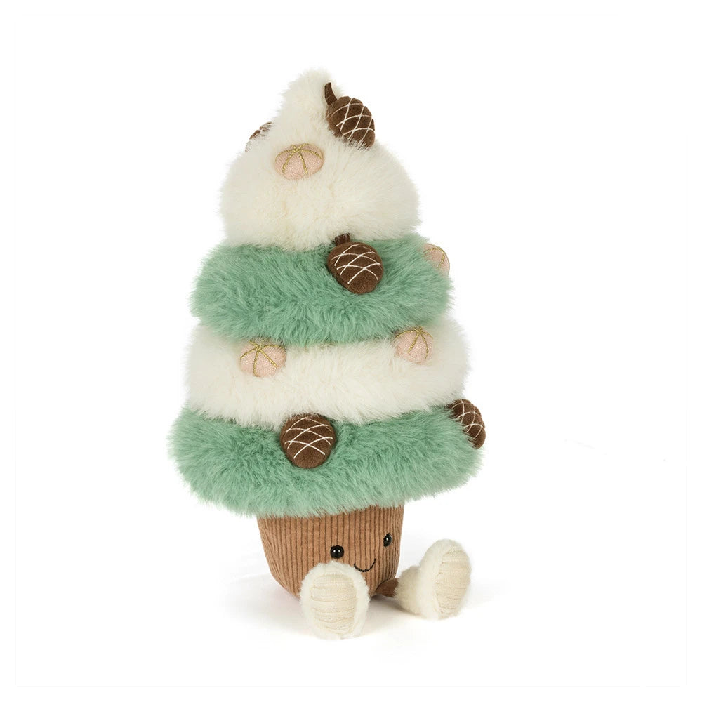Jellycat Amuseables Pinecone Tree, a soft Christmas tree plush from the Jellycat winter collection