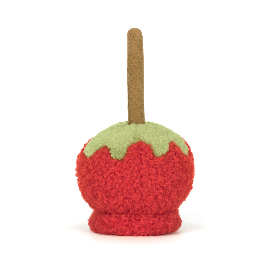Cute Jellycat Amuseables Toffee Apple stuffed animal makes a cheerful gift for all ages.