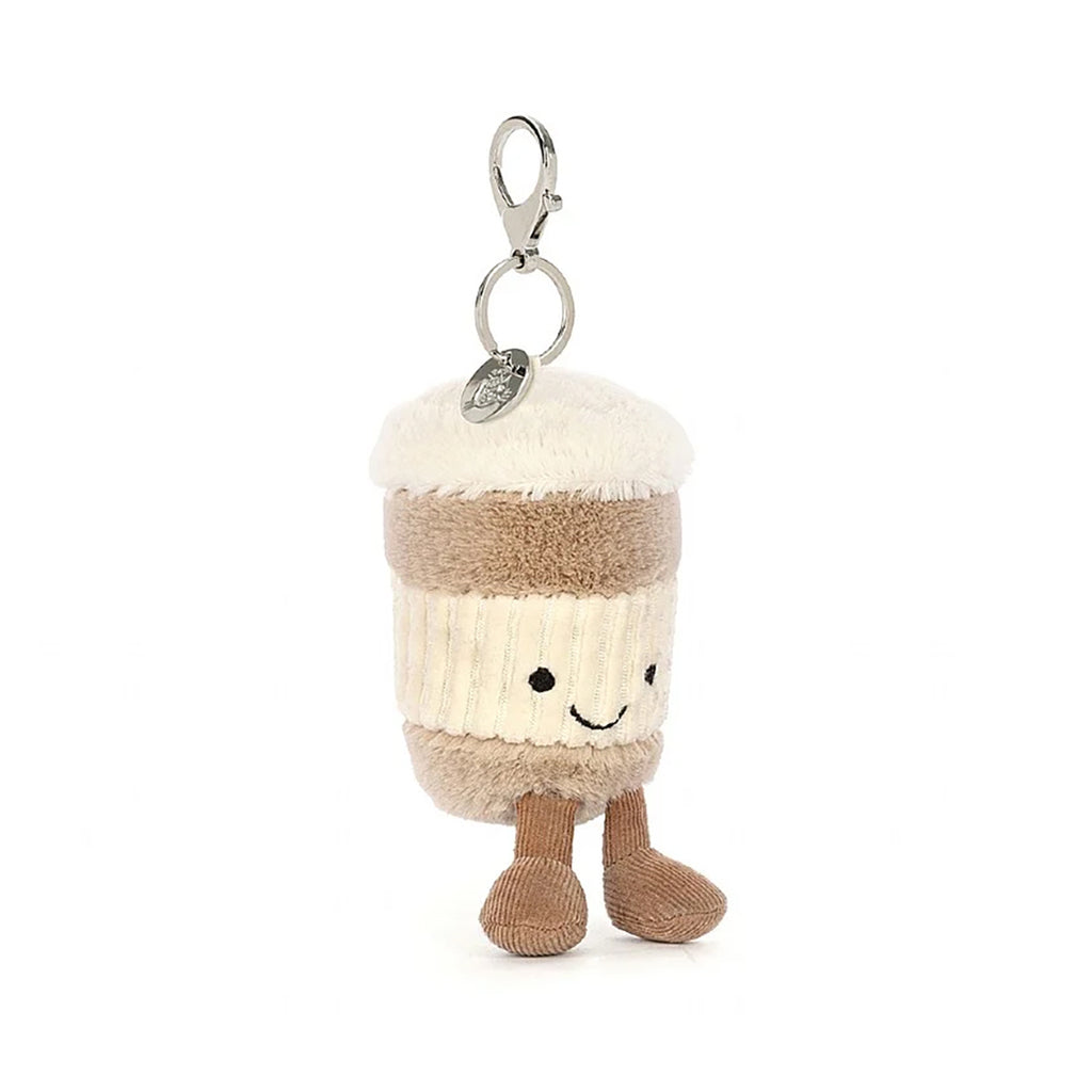 small coffee charm stuffed animal by jelly cat