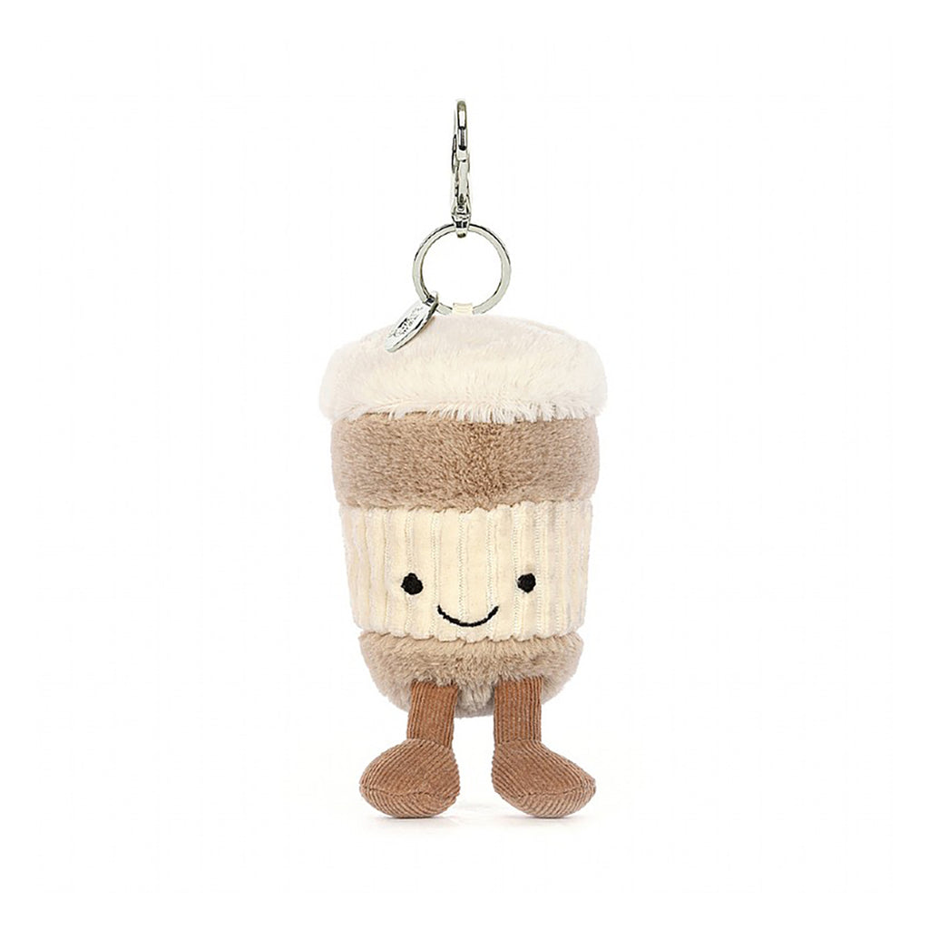 cute coffee bag charm by jellycat