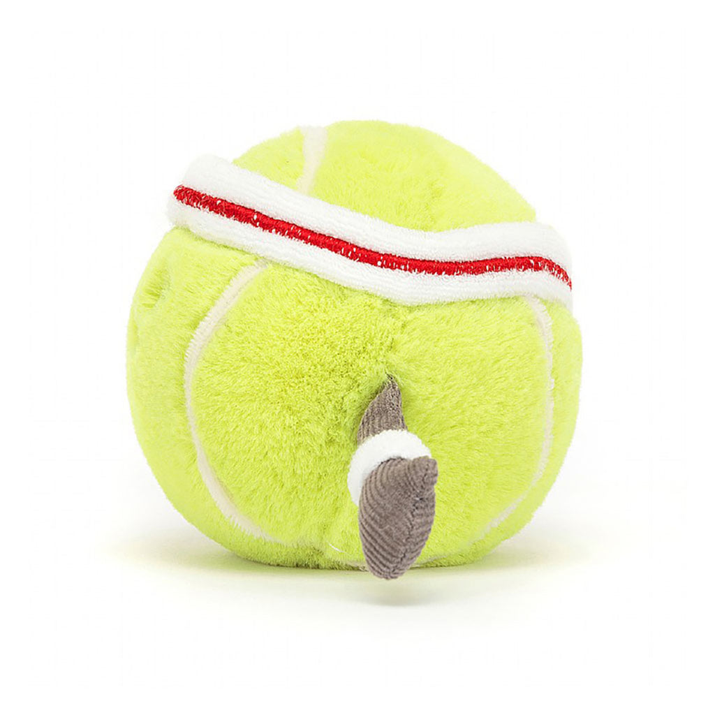 side view of jellycats tennis ball