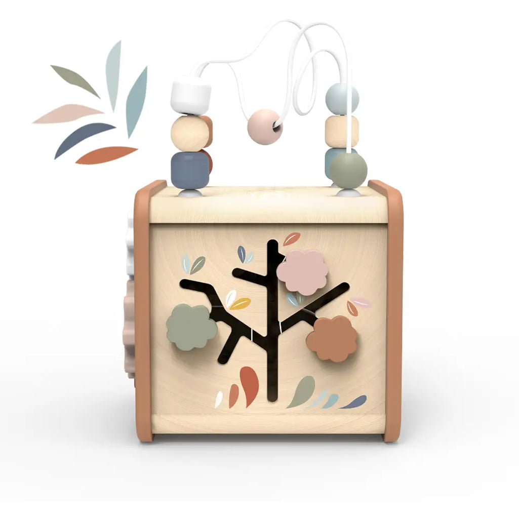 wooden developmental toys Montessori wooden activity cube