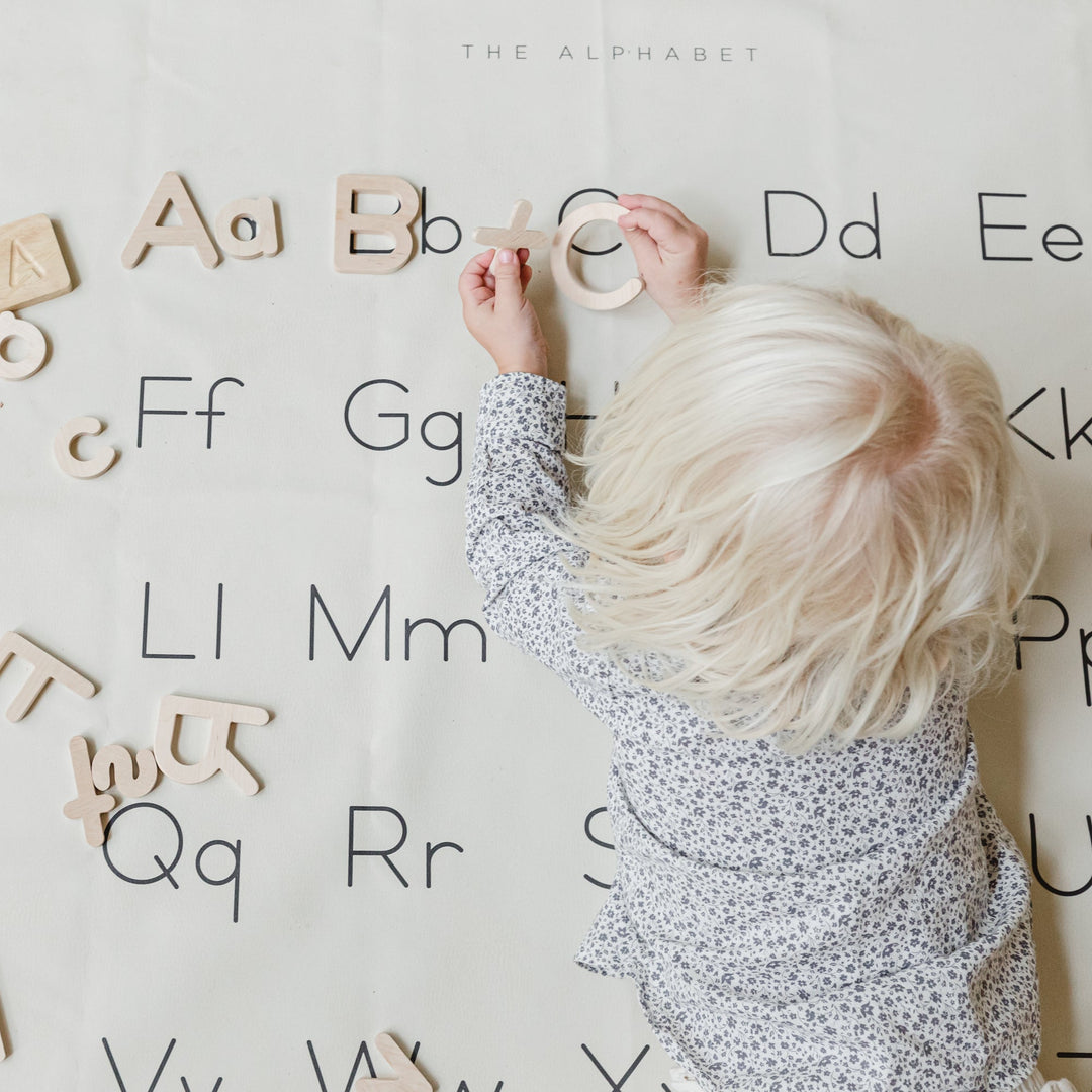 Gathre kids learning alphabet tapestry 