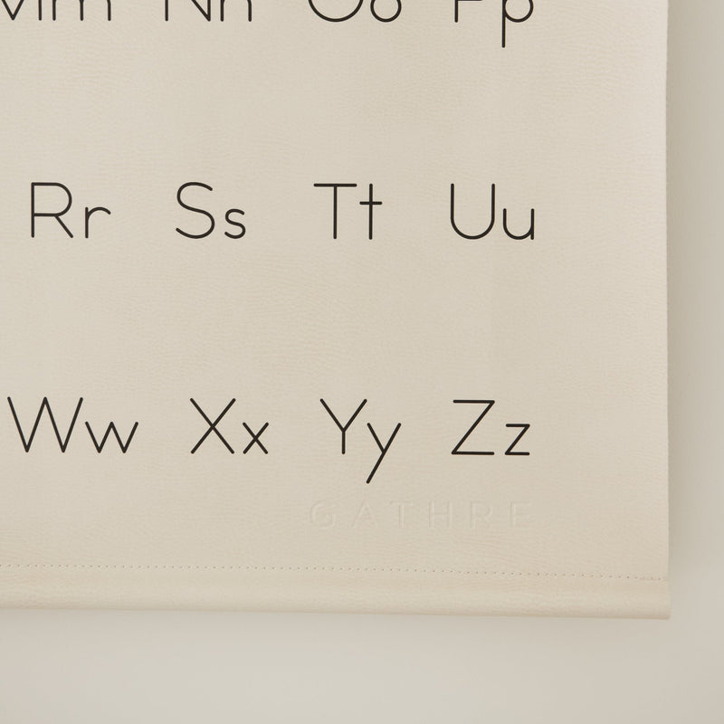 Gathre kids poster for learning the alphabet