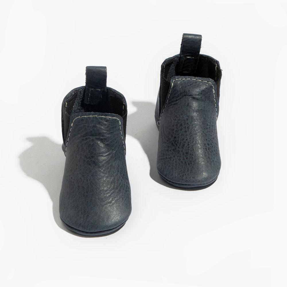 Freshly Picked Alta Chelsea Boot baby shoes, soft leather booties for early walkers