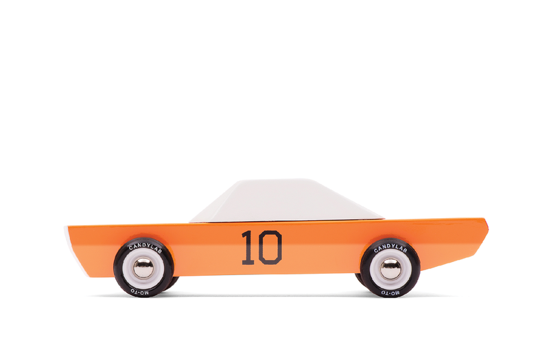 Plantoys GT-10 shown in a bold side profile, styled as a standout race car toy for fast-paced play.