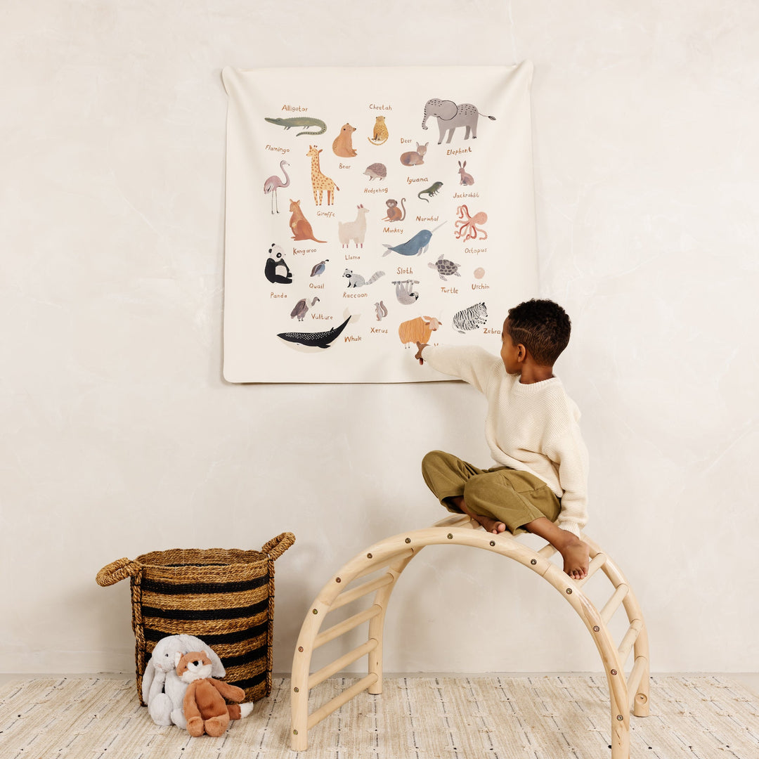 Gathre animal learning tapestry for kids