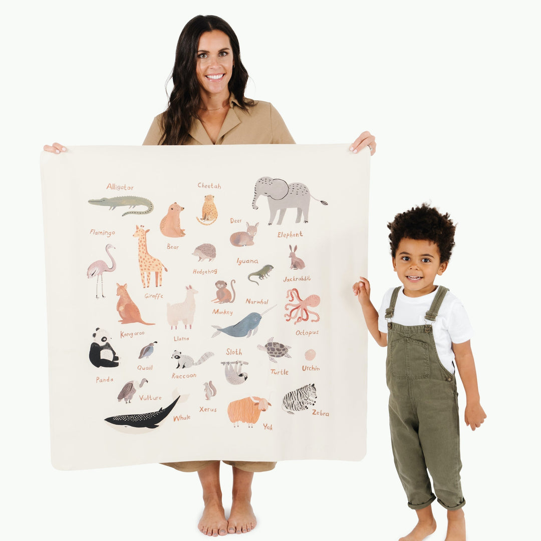 Gathre kids learning tool animal tapestry 