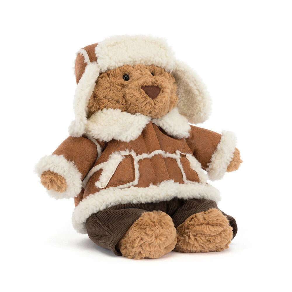 Jellycat Bartholomew Bear 'Alpine', a soft teddy bear from the Jellycat winter collection
