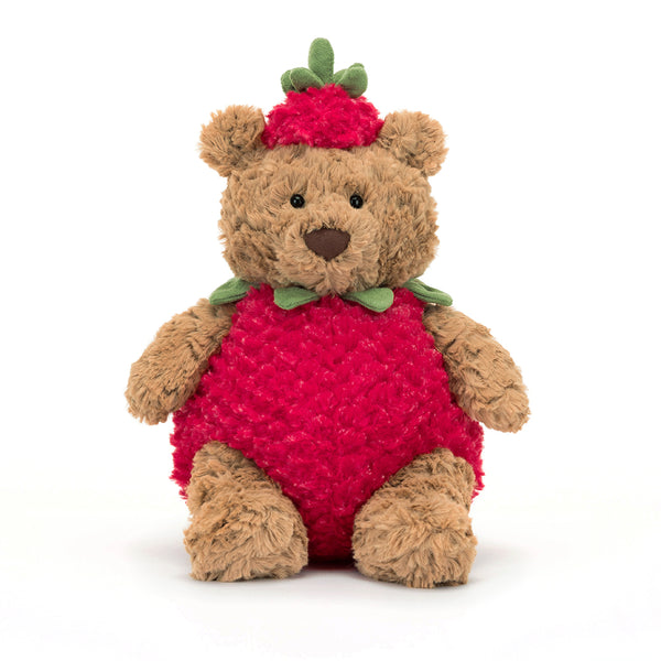 Jellycat Strawberry Bartholomew Bear Stuffed Animals