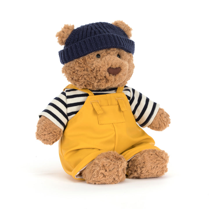 Jellycat Bartholomew Bear Fisherman BARM2FM -- tawny plush teddy bear in removable sailor fisherman outfit, collectible stuffed animal gift for bear lovers 2026