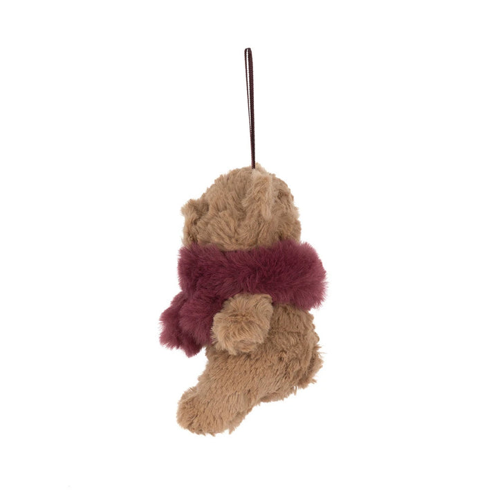 Bartholomew Bear Winter Warmer Decoration by Jellycat, a cozy holiday Christmas decoration gift