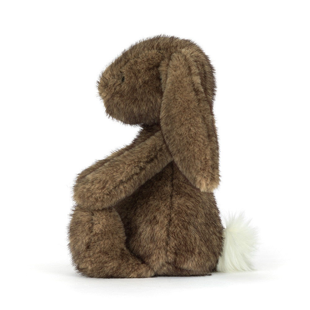 Jellycat Hoppleston Luxe Bunny plush rabbit side profile long floppy ears soft stuffed bunny toy for toddlers nursery plush decor baby shower gift