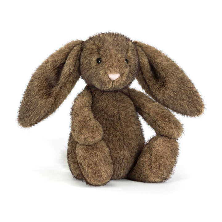 Jellycat Hoppleston Luxe Bunny seated plush bunny front pose soft luxury rabbit stuffed animal cuddly plush toy for kids collectors nursery gift
