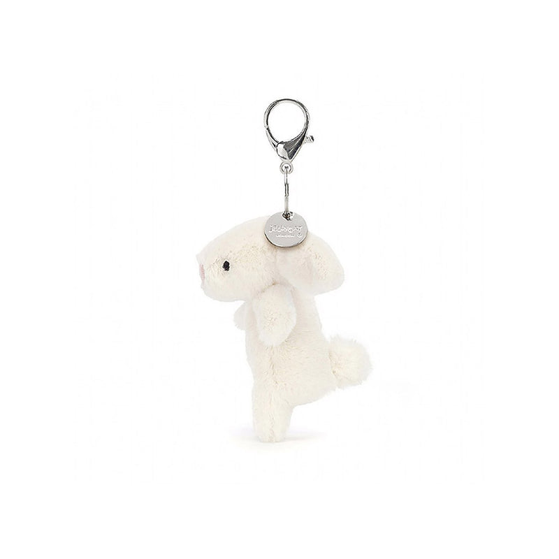 small bunny bag charm stuffed animal by jellycat