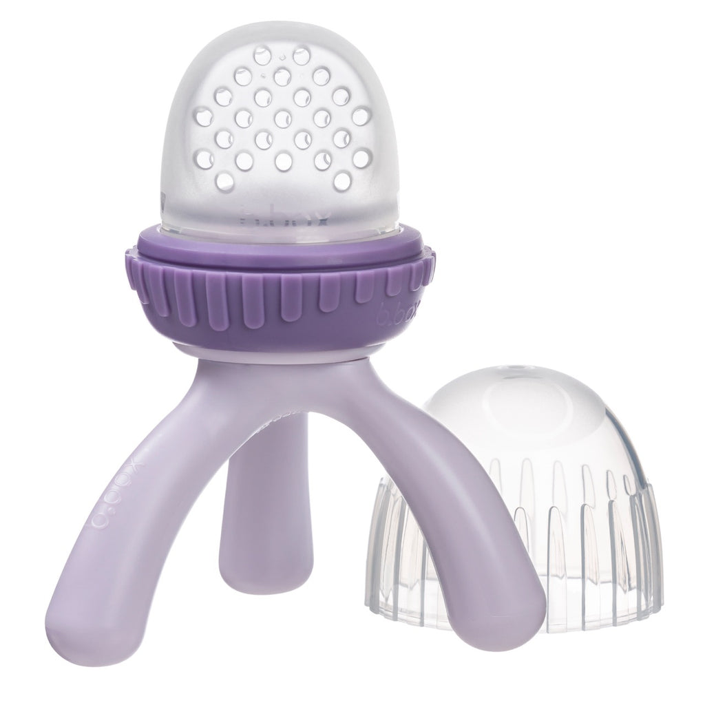 peony purple silicone feeder for infant bbox