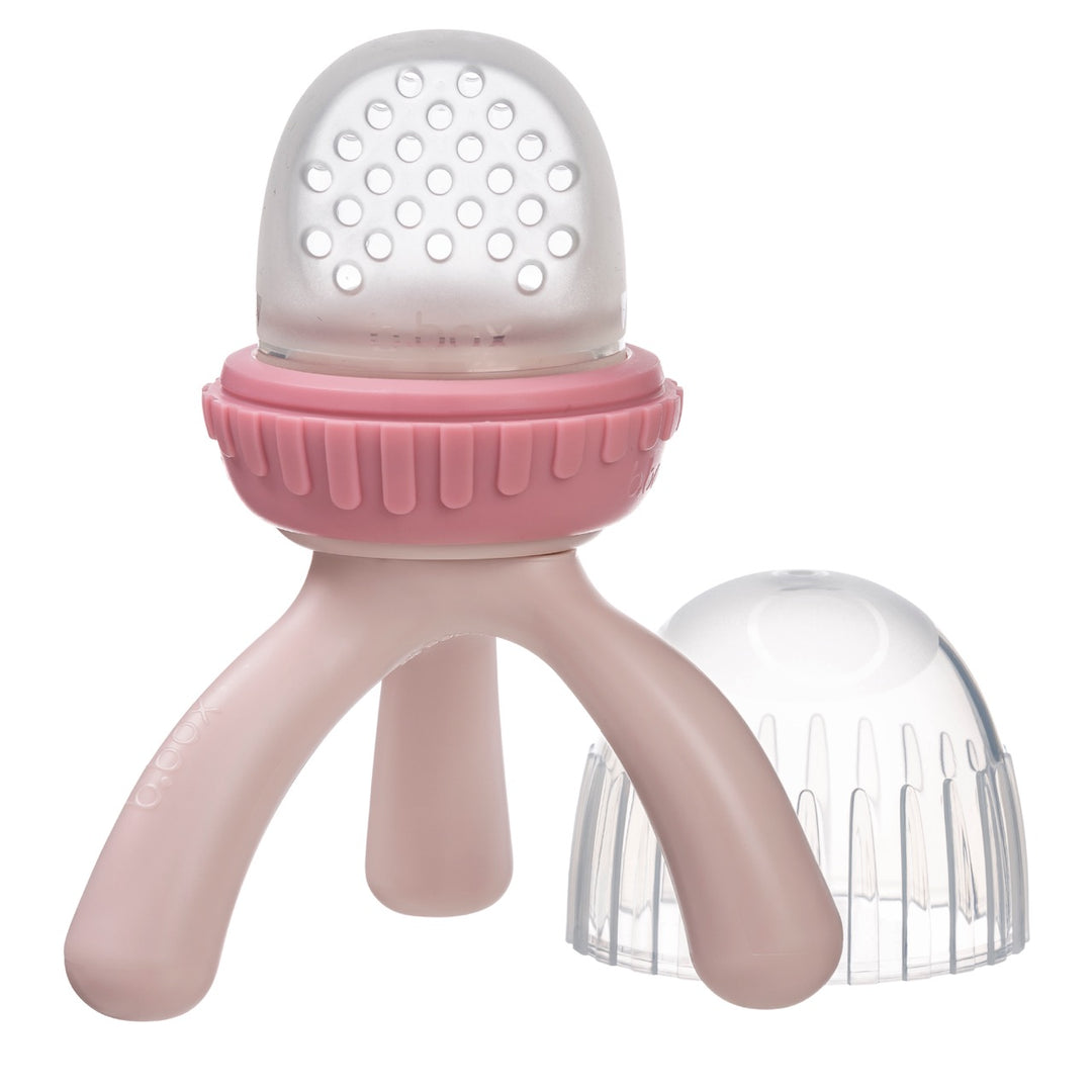 blush pink infant baby silicone feeder b.box