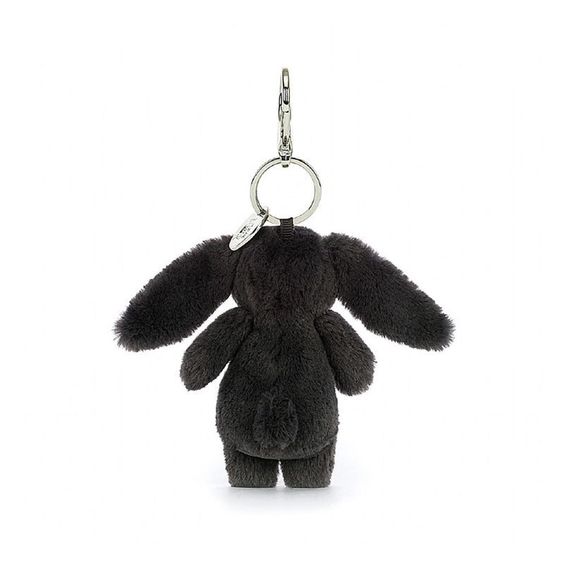 inky black bunny stuffed animals charm