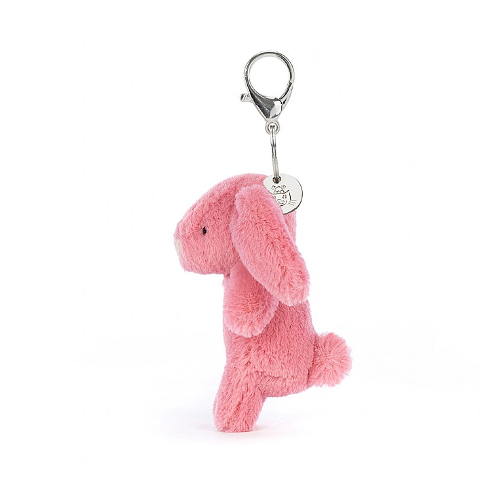 cute pink bunny stuffies keychain