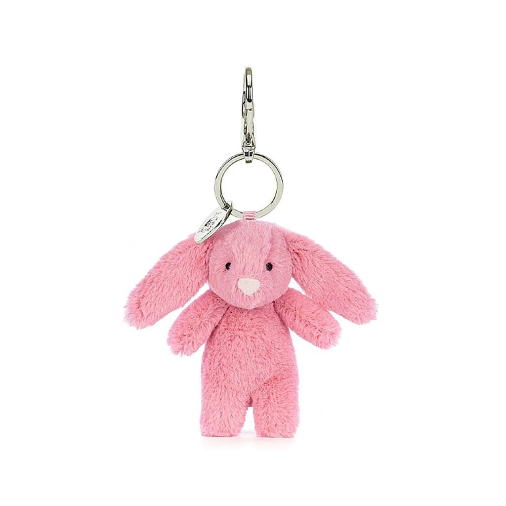 adorable pink bunny charm by jellycat
