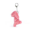 cute pink bunny stuffies keychain