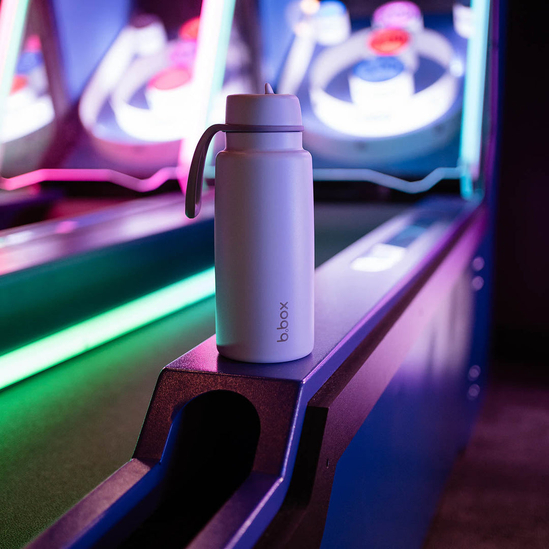 b.box straw water bottle in lilac love at arcade