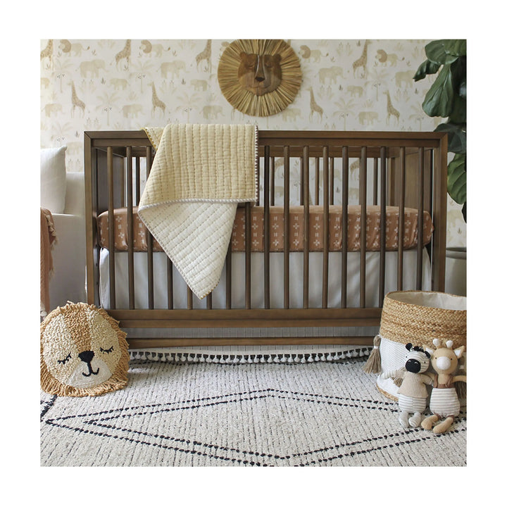 Crane Baby Kendi Quilted Blanket, cozy and lightweight baby blankets that grow with your newborn or toddler.