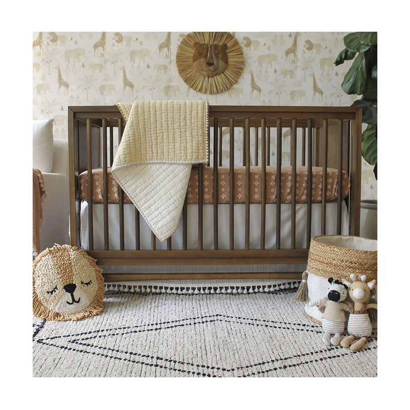 Crane Baby Kendi Quilted Blanket, cozy and lightweight baby blankets that grow with your newborn or toddler.