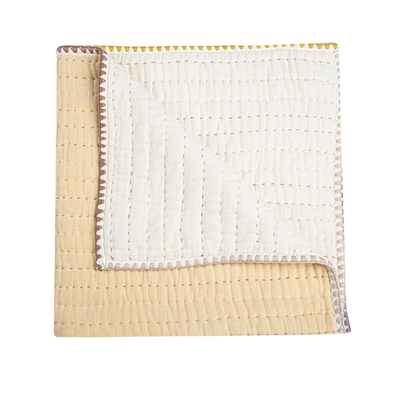 Soft and cozy Crane Baby Kendi Quilted Blanket, a luxurious baby blanket perfect for snuggles and stroller rides.