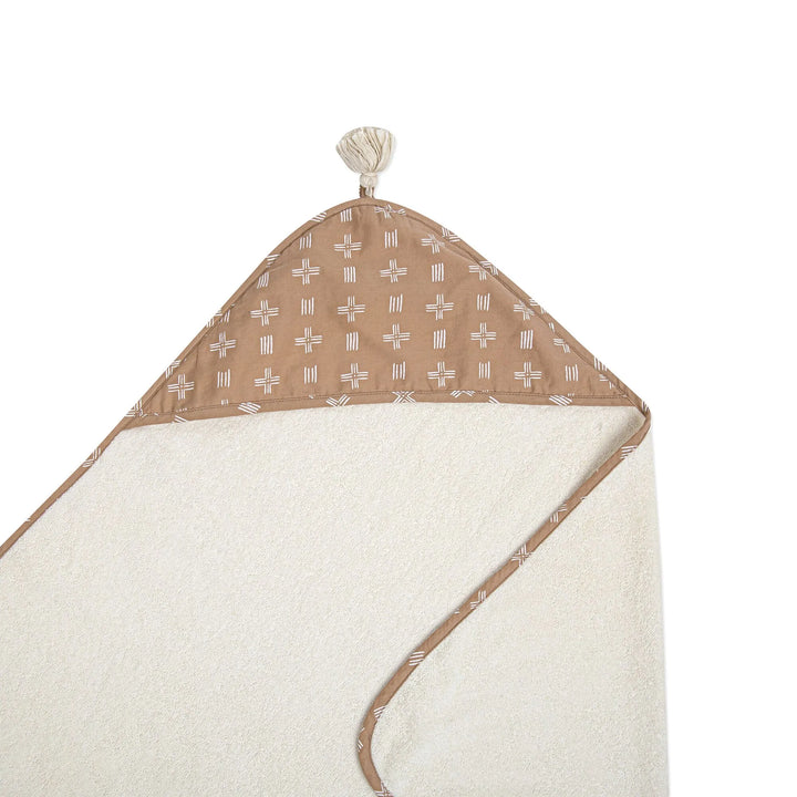 Wrap your little one in the Crane Baby Ezra Hooded Towel, a stylish baby towel with hood ideal for post-bath comfort.