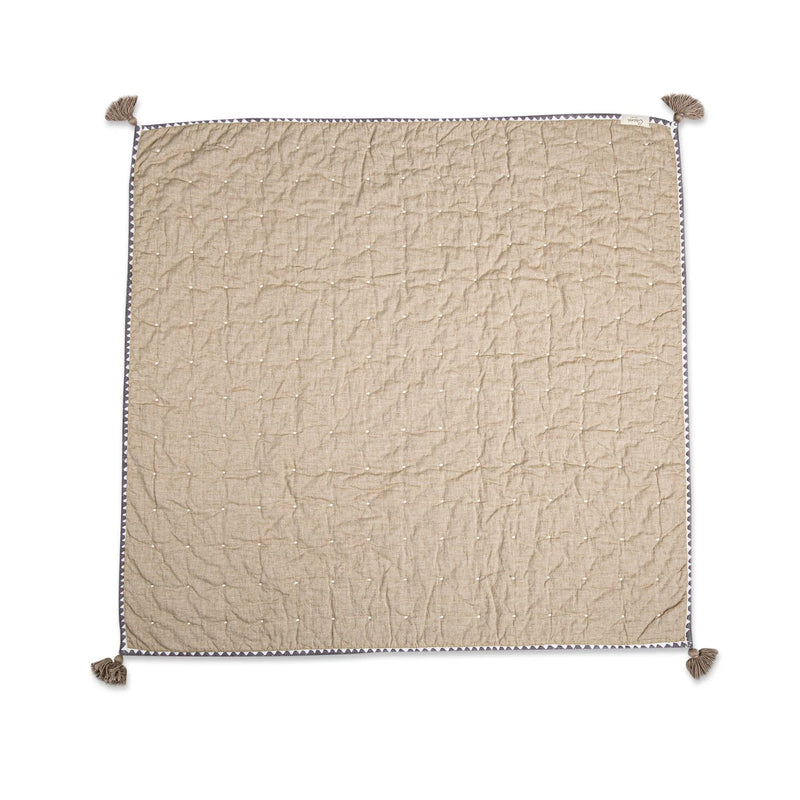 Wrap your little one in the Crane Baby Ezra Copper Quilted Blanket, a stylish baby girl blanket ideal for naps and tummy time.