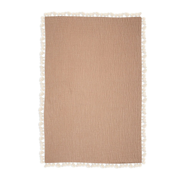 Luxuriously soft Crane Baby 6 Layer Muslin Blanket in Copper, a beautiful muslin blanket perfect for baby boy or baby girl.