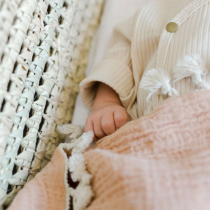 Crane Baby 6 Layer Muslin Blanket Copper brings breathable softness, making it a perfect baby girl blanket or baby boy blanket.
