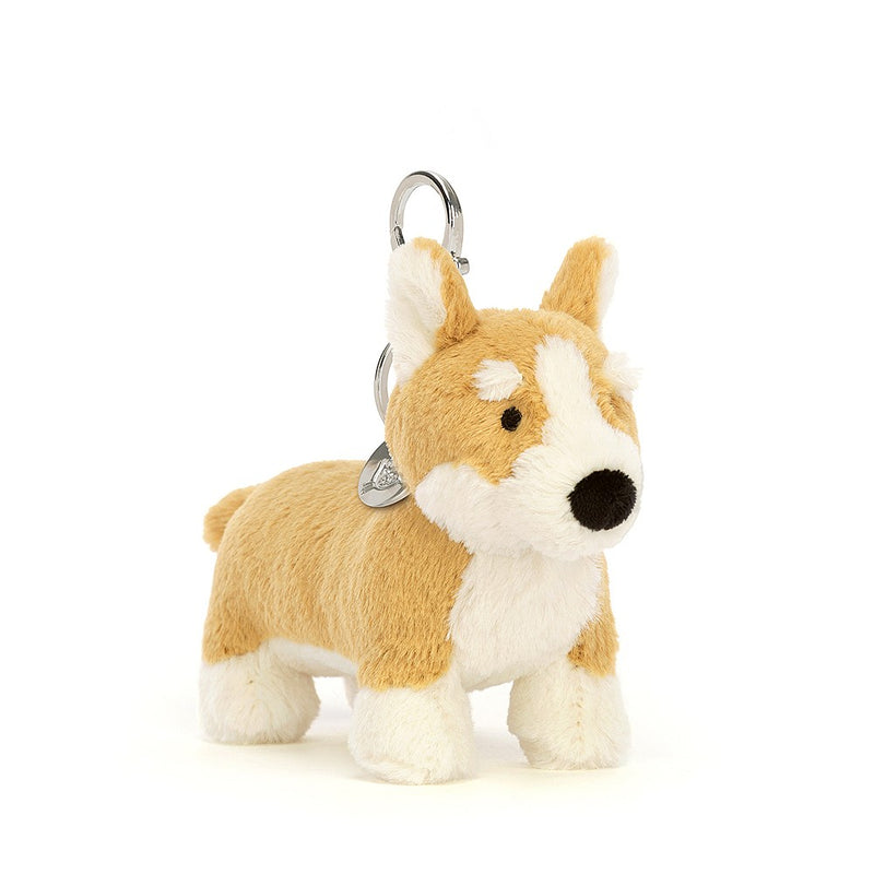 jellycat betty corgi bag charm plush toys