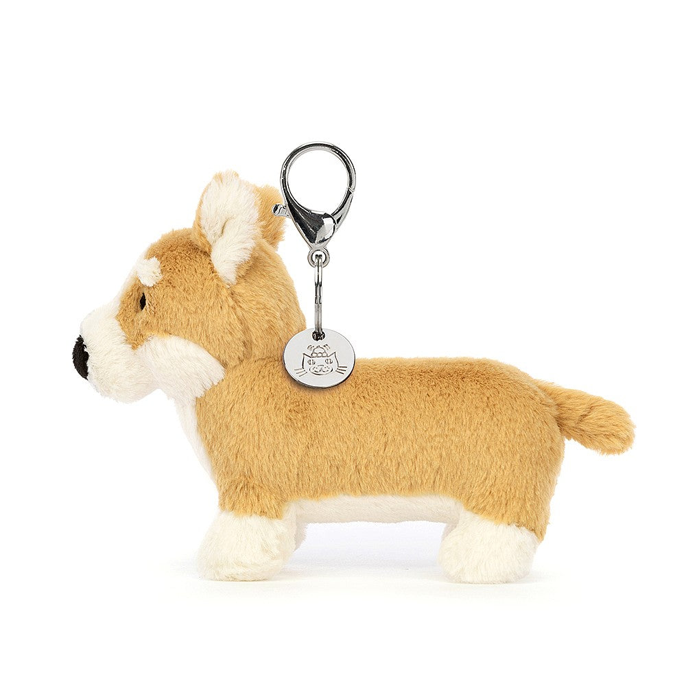 jelly cats cute stuffed animal corgi keychain