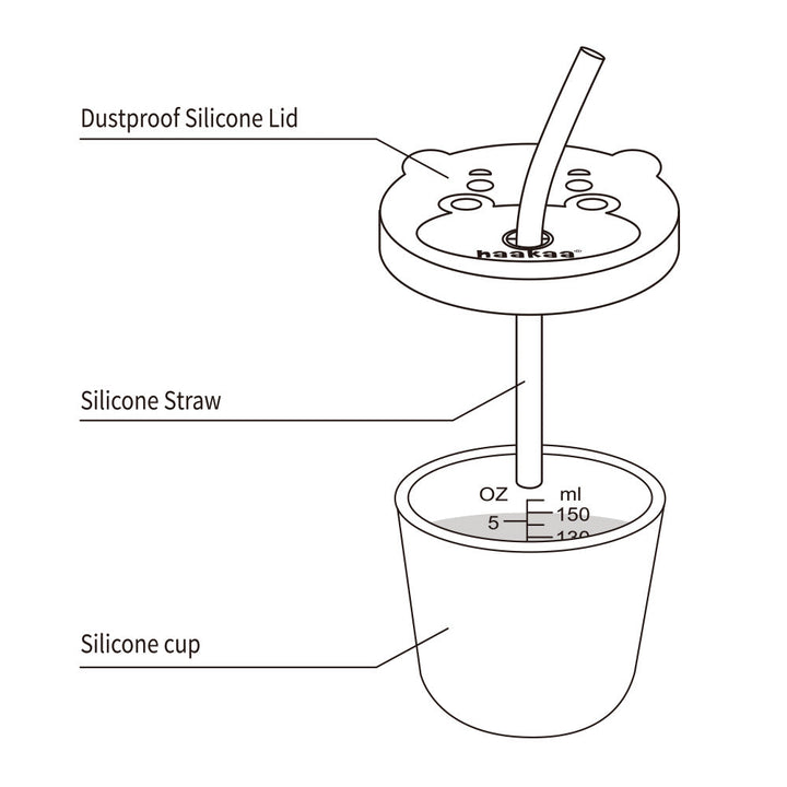 Haakaa children's sippy cups