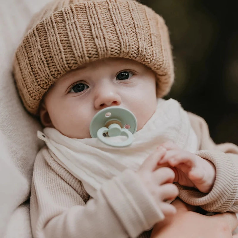 BIBS Baby Drool Bandana Bib in Ivory, Soft and Absorbent Feeding Accessory