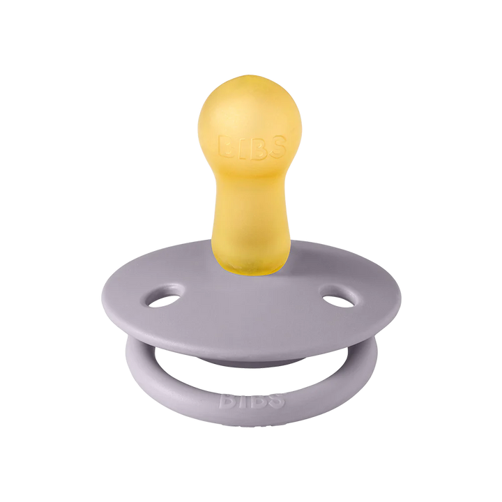BIBS Pacifier De Lux in grey infant binky