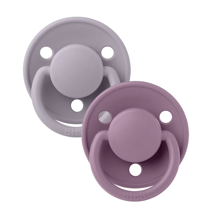 BIBS Pacifier De Lux Fossil Grey and Mauve