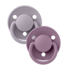 BIBS De Lux Pacifiers Fossil Grey and Mauve