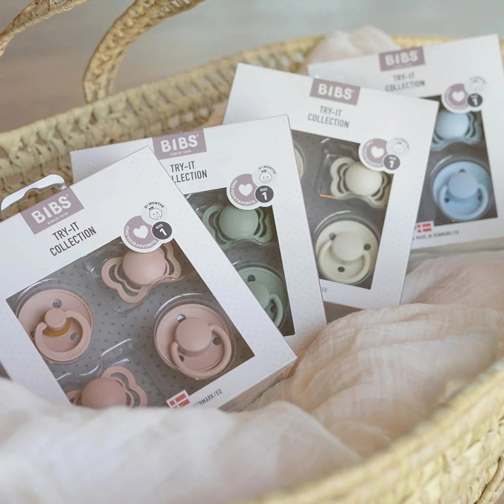 bibs try it collection baby pacifiers