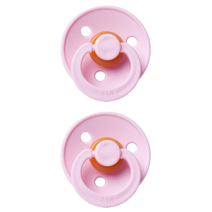 Sweet tones shine in the BIBS Pacifier Colour Collection 2 Pack in Baby Pink, a must-have for binkies.