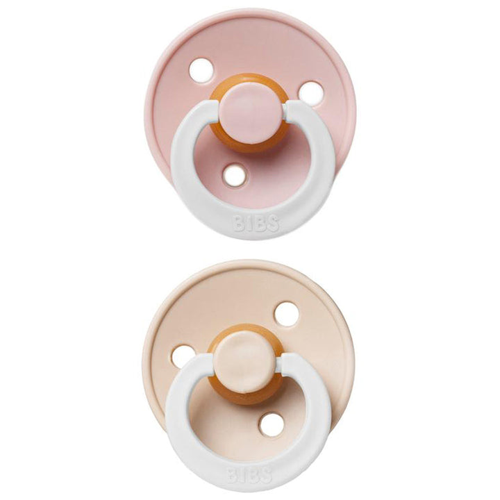 Night-inspired BIBS Pacifier Colour Collection 2 Pack in Blush Night & Vanilla Night, best newborn pacifier.