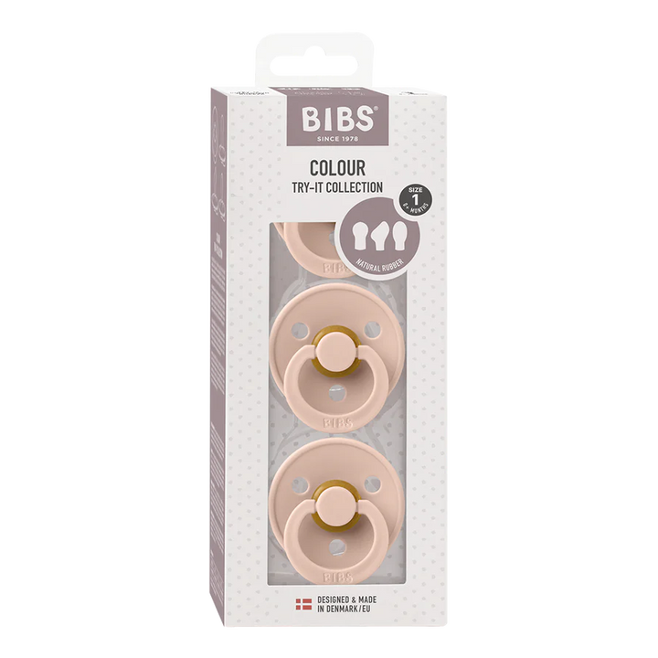 BIBS pacifier try-it collection Blush best pacifier