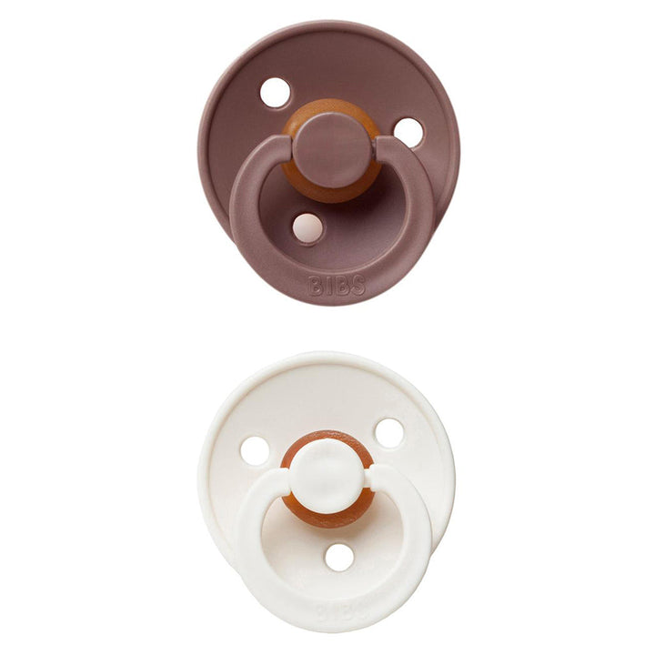 Rustic charm BIBS Pacifier Colour Collection 2 Pack Chestnut & Ivory, babyÕs pacifier pack.