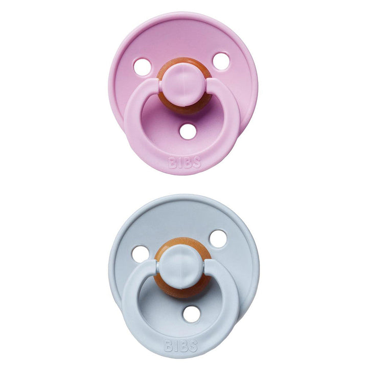Soft style BIBS Pacifier Colour Collection 2 Pack Heather & Cloud, best pacifier for newborn.