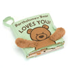 Jellycats soft books Bartholomew bear loves you