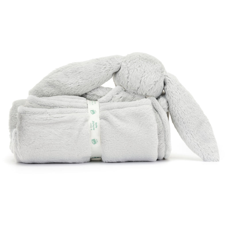 Jellycat stuffed animal silver bunny blankie