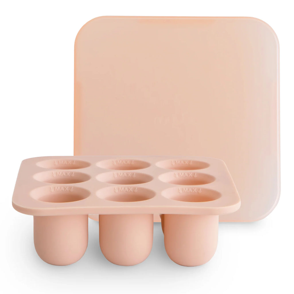 mushie fresh food freezer tray blush